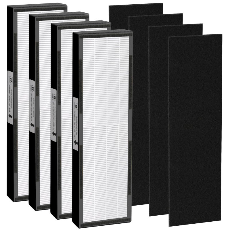 Gazeer FLT4825 Filter B Replacement Compatible with G-Guardian AC4825 AC4300 AC4800 AC4900 AC4850,4 Filters+4 Carbon Pre Filters - Image 1